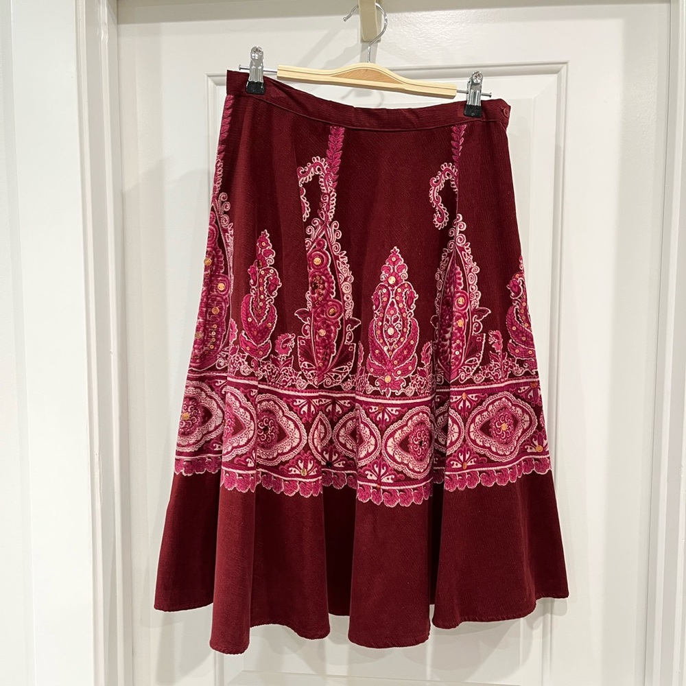 Angie Paisley Boho Skirt Size Small
